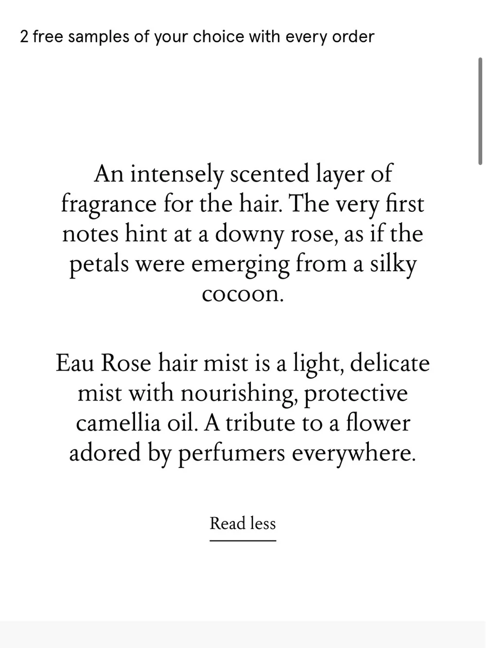 diptyque EAU ROSE Hair mist 30ml